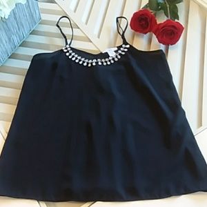 Bar III dressy beaded camisole